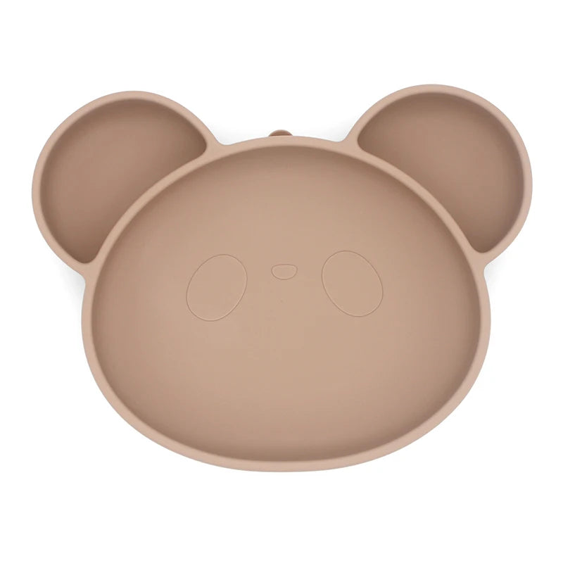 1PC Baby Silicone Dishes Dining Bowls Pumpkin Shape Feeding BPA Free Tableware Cartoon Plates Children Baby Feeding Dinner Bowl