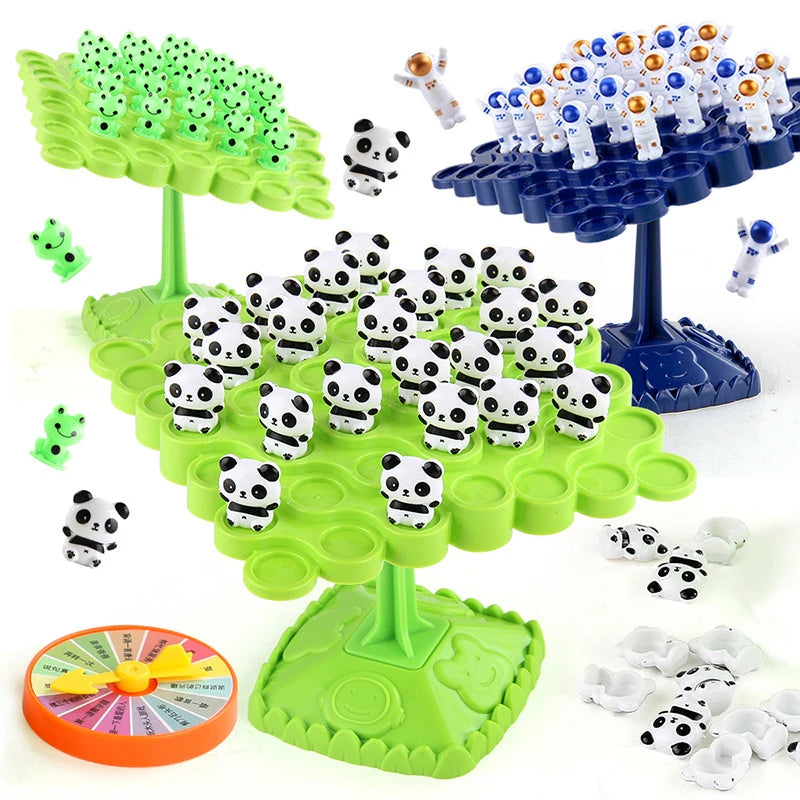 Montessori Math Toys Fun Frog Balance Tree Children Toy Panda Balancing Board Game Parent-child Interaction Tabletop Balance Toy