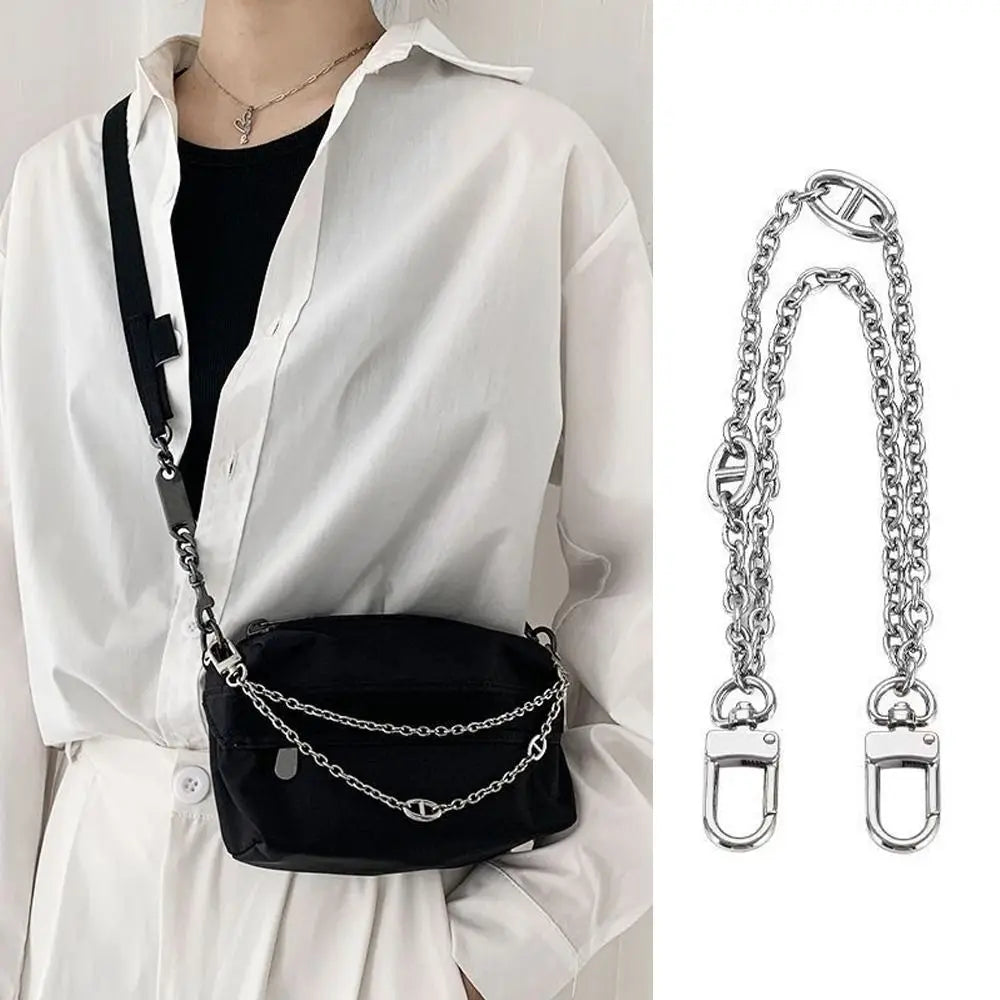 1PC Metal Bag Chain Accessories Extension Chains Underarm Crossbody Shoulder Belt Replacement Bags Strap For Women's Bag