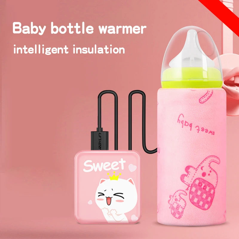 Universal Baby Bottle Warmer Water Formula Milk Warmer Baby Bag USB Nursing Bottle Heater Portable Thermal Bag for Travel