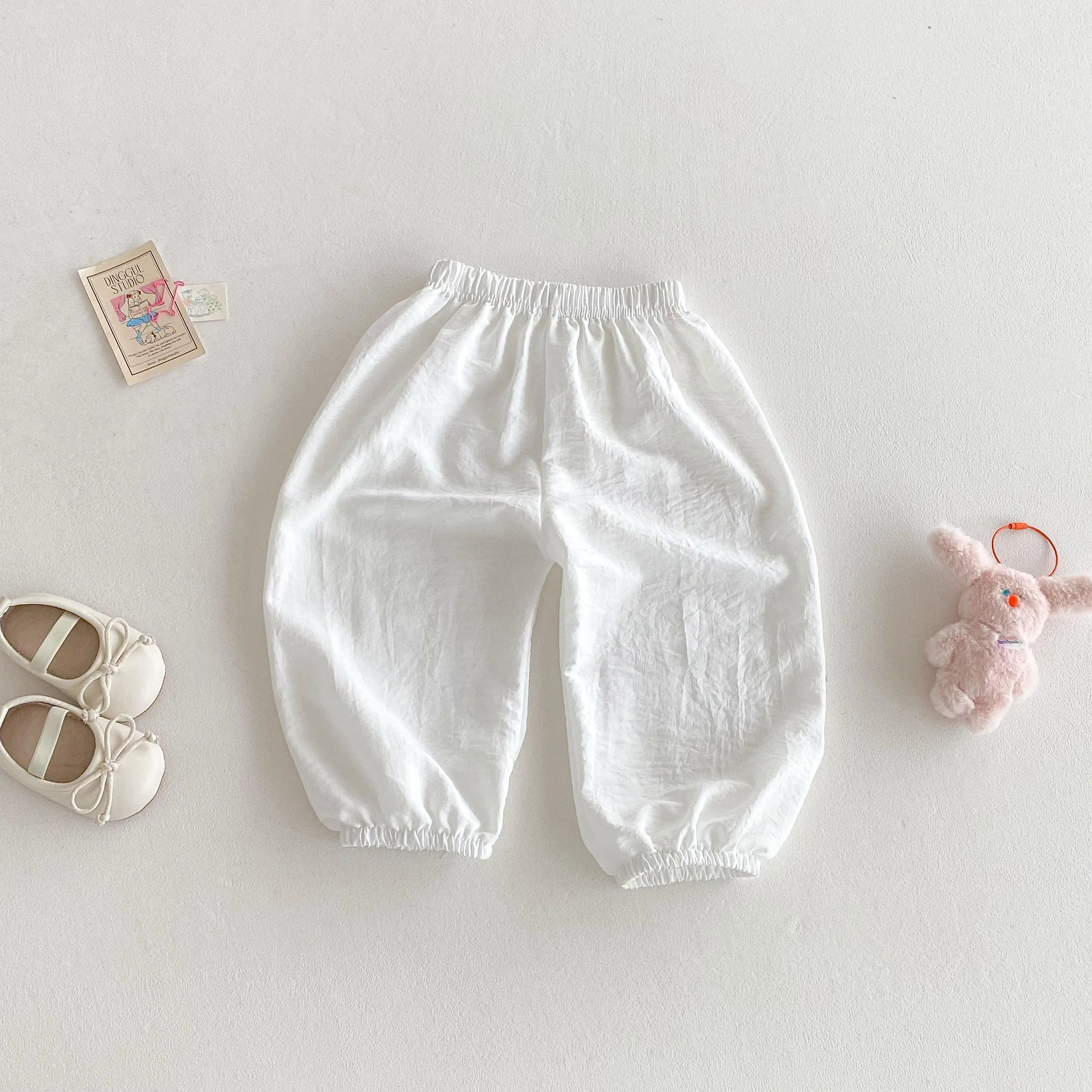 Outdoor Toddler Girls Summer Fashion Thin Loose Full Length Pants New Designer Printing Trousers Baby Unisex Cute Harem Pants