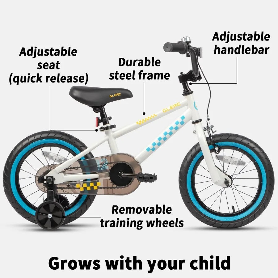 12 14 16 Inch Bike BMX Style for 2-8 Years Old Boys Girls Toddler Bicycles with Training Wheels Coaster Brake Multiple Colors P