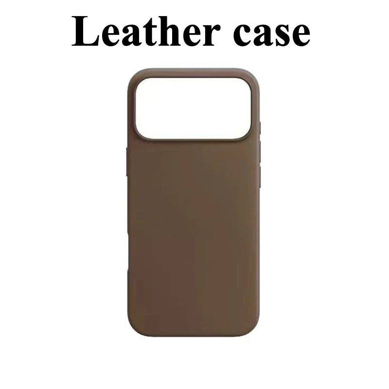 For Apple Magsafe Leather Case for IPhone 17 Pro Max 17 Air Case Wireless Charging Magnetic Cover 16 Pro Max with Box