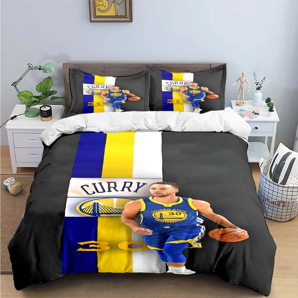 Fashion Basketball Star S-Stephen C-Curry  Print Bedding Sets Bed Supplies Set Duvet Cover Bed Comforter Set Bedding Set Gift