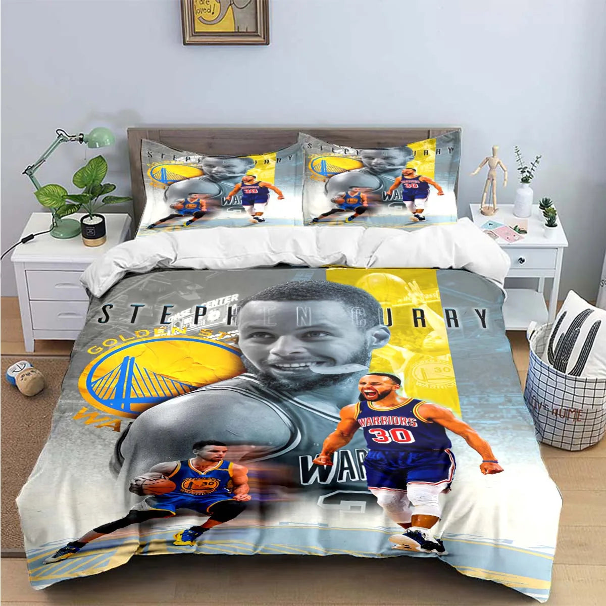 Fashion Basketball Star S-Stephen C-Curry  Print Bedding Sets Bed Supplies Set Duvet Cover Bed Comforter Set Bedding Set Gift