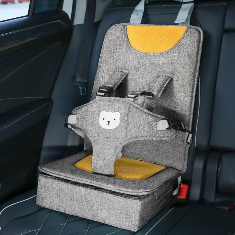 Portable Child Car Lightweight Linen Fabric Designs Travel Seats for Travel Safety & Comfortable Breathable Support A2UB