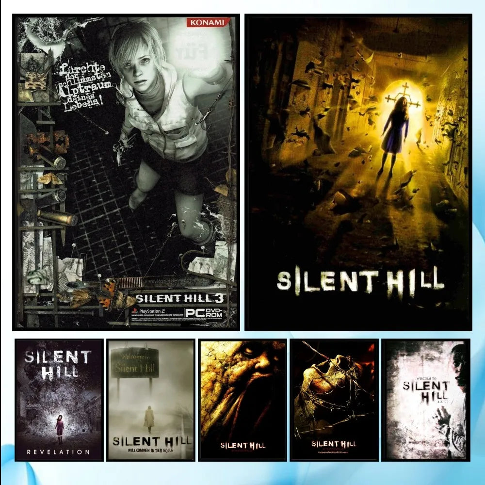 Hot Classic Silent Hill 3 Game anime Poster HD art sticky wall waterproof home living room bedroom bar aesthetic decoration