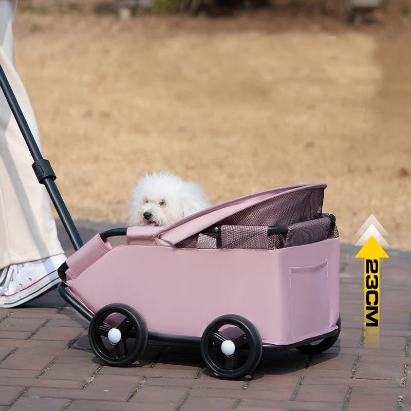 Pet Dogs Cats Strollers for Outgoing Car Travel Accessories Lightweight and Foldable Carriers Bags Pet Products Supplies