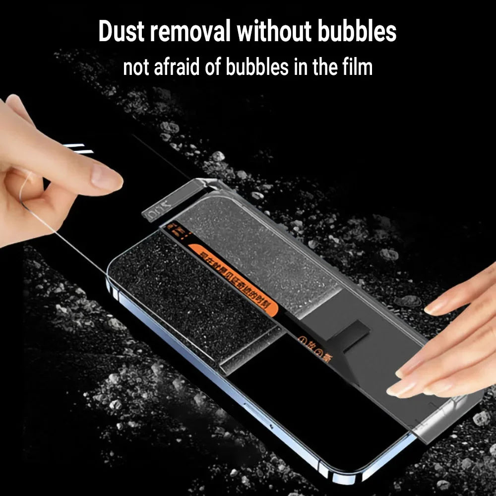 Oleophobic Coating Dust Free Installation Privacy Screen Protector For iPhone 16 17 Pro Max 15 13 11 12 14 Pro Max Mini SE XR 7