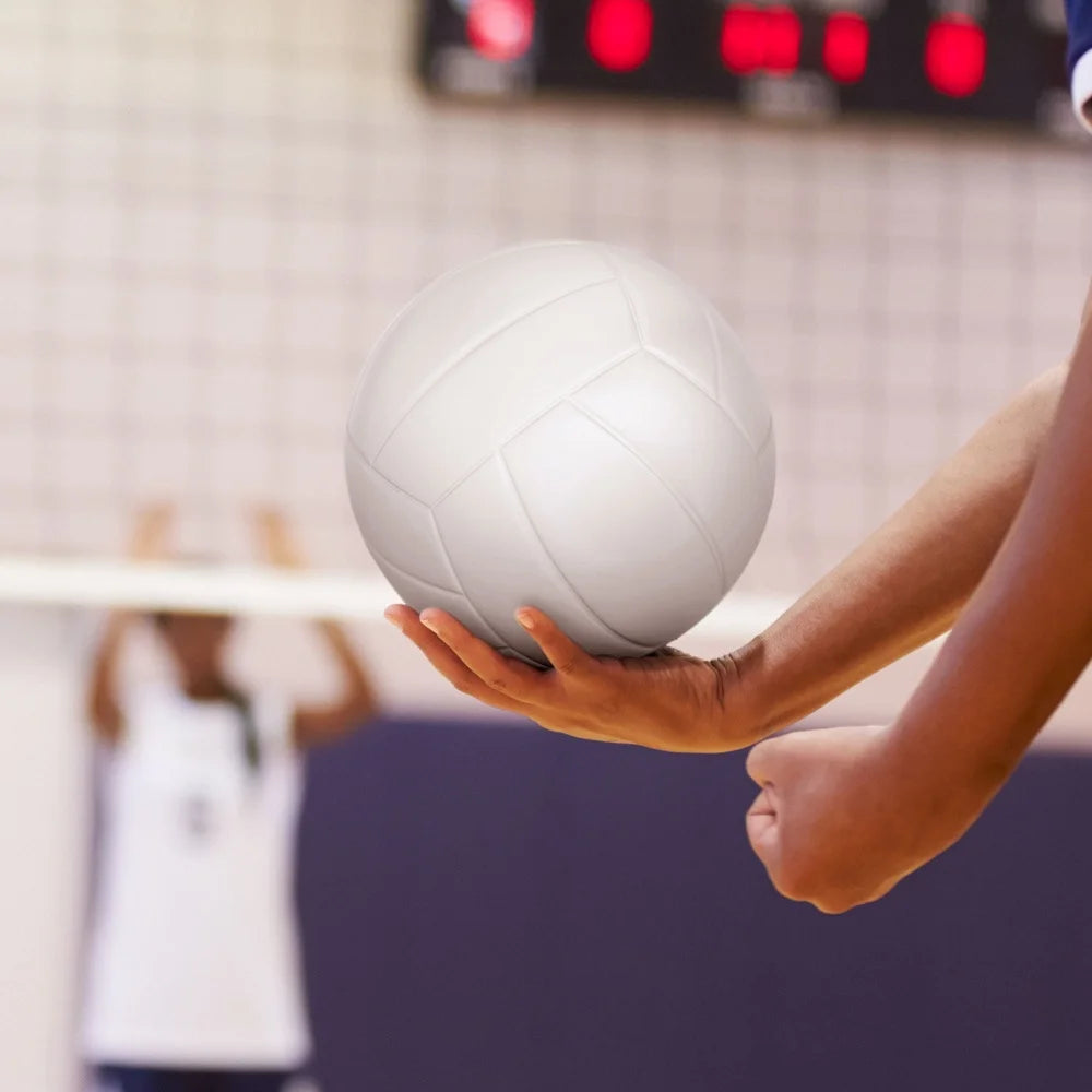 Composite Volleyball 2 Pack Full Size Youth Indoor Outdoor Durable Easy Inflate Smooth Control Practice