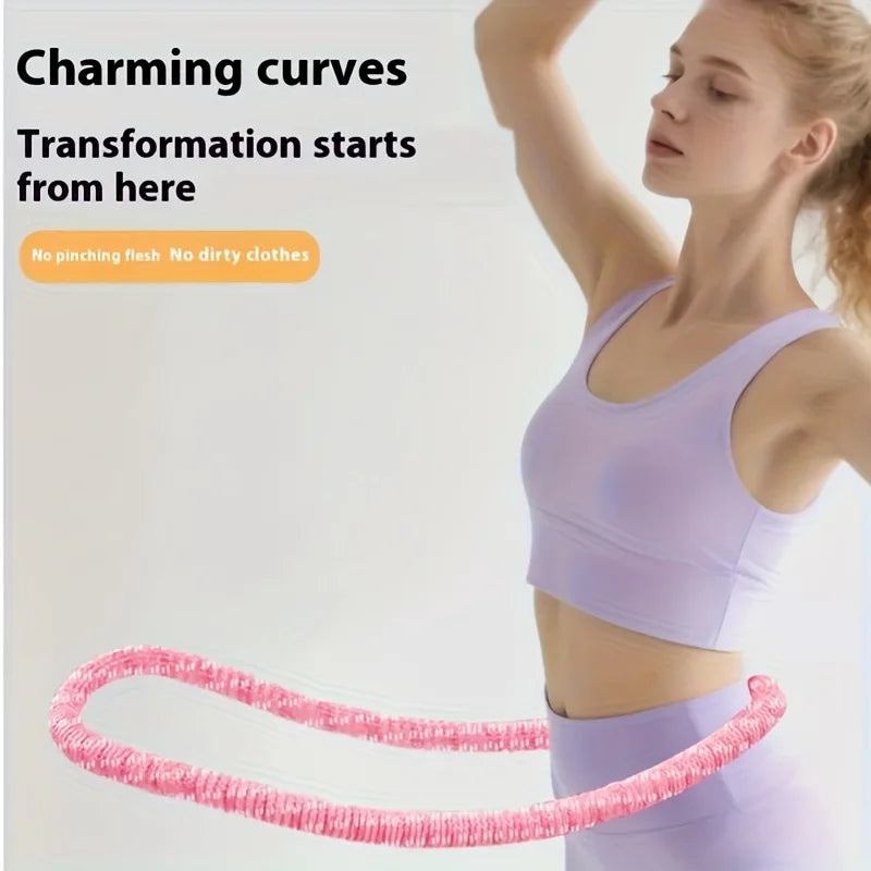 Spring soft silent hula hoop, full coverage without hurting waist, new fitness trend, abdominal sweating, strengthen the abdomen