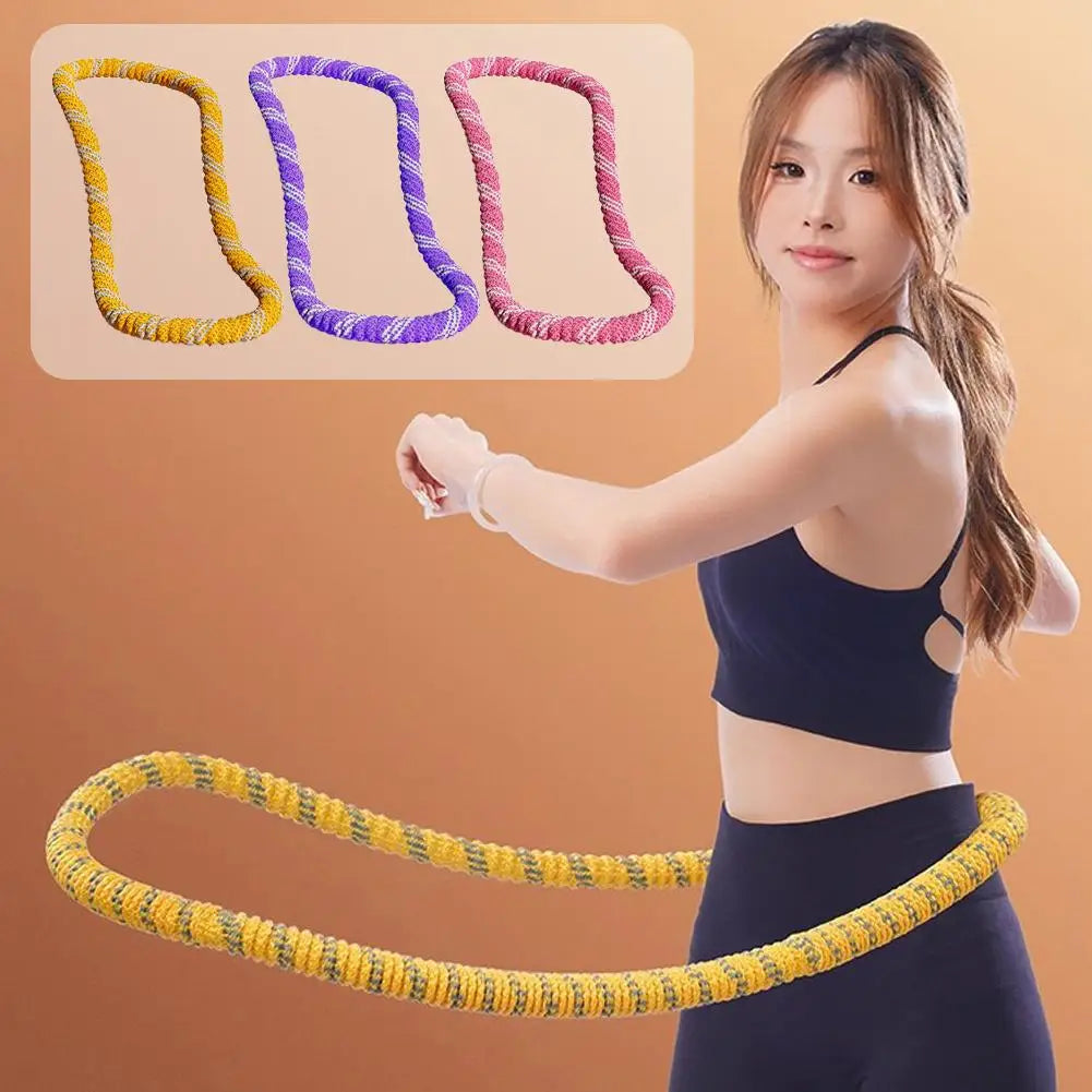 1pc Soft Spring Hula Hoop For Weight Loss Slimming Waist And Belly Adult Fitness Home Use Abdominal Compression Fat Burning