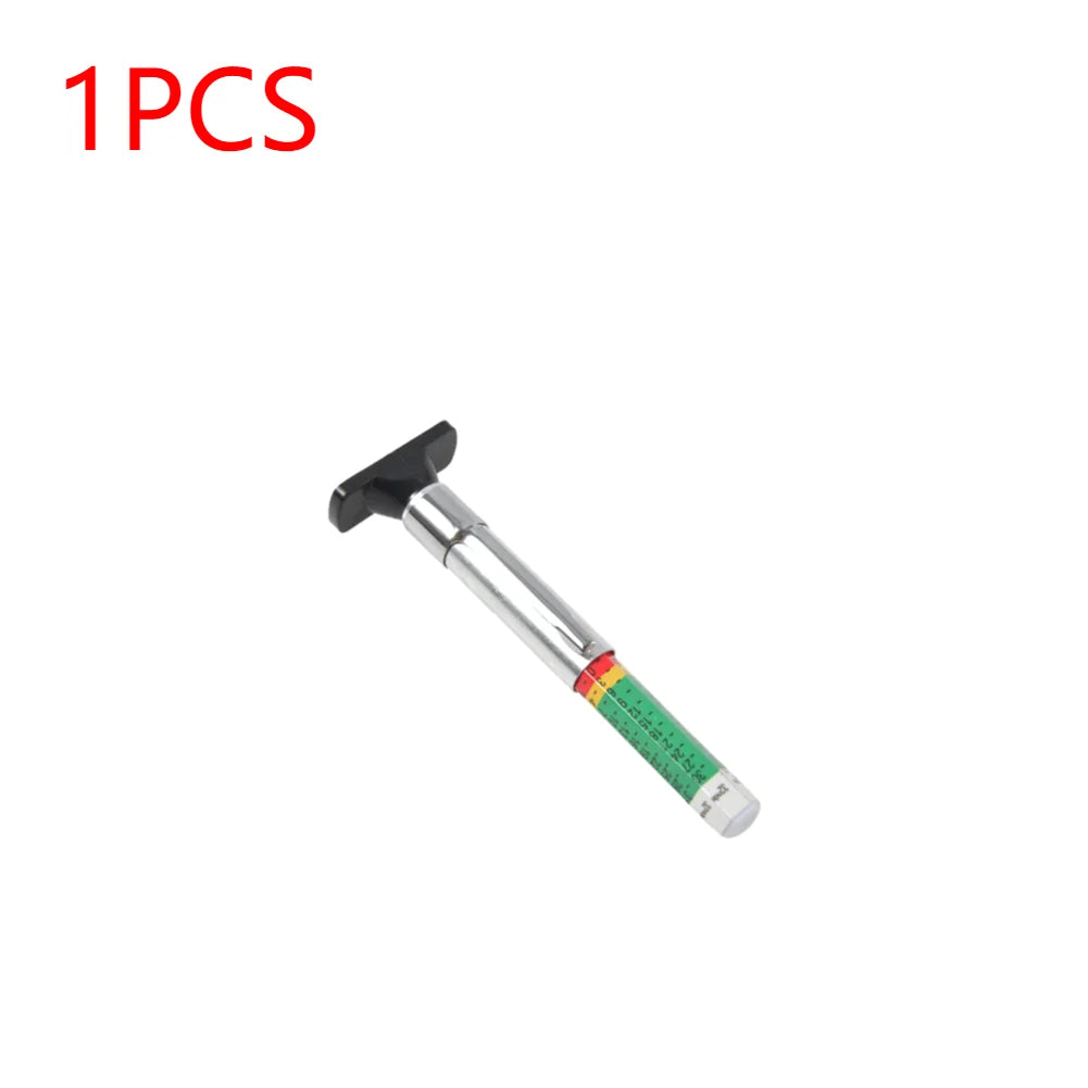 1-10pcs 0-25mm Car Wheel Tyre Measuring Digital Tire Tread Pattern Depth Thickness Gauge Auto Inspection Tools Supplies